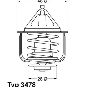 Sprawdź teraz Termostat, płyn chłodzący BORGWARNER (WAHLER) 3478.82D
