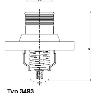 Darmowa dostawa Termostat, płyn chłodzący BORGWARNER (WAHLER) 3483.89D