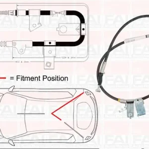 Nie przegap Cięgło, hamulec postojowy FAI AUTOPARTS FBC0109