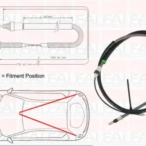 Nowy Cięgło, hamulec postojowy FAI AUTOPARTS FBC0110