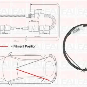 Cięgło, hamulec postojowy FAI AUTOPARTS FBC0111 Nie przegap