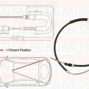 Tani Cięgło, hamulec postojowy FAI AUTOPARTS FBC0112