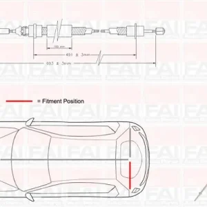 Cięgło, hamulec postojowy FAI AUTOPARTS FBC0113 Popularny