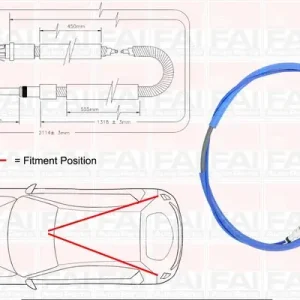 Cięgło, hamulec postojowy FAI AUTOPARTS FBC0120 Szybka wysyłka