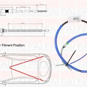 Cięgło, hamulec postojowy FAI AUTOPARTS FBC0148 Darmowa dostawa