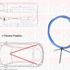 Cięgło, hamulec postojowy FAI AUTOPARTS FBC0150 Bezpieczne zakupy