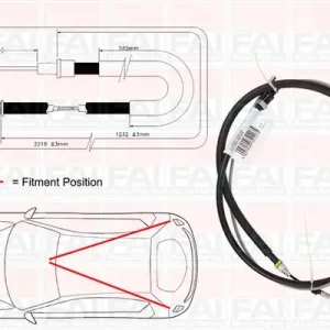 Bezpieczne zakupy Cięgło, hamulec postojowy FAI AUTOPARTS FBC0170