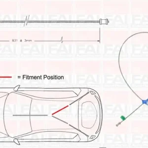 Cięgło, hamulec postojowy FAI AUTOPARTS FBC0173 Bezpieczne zakupy