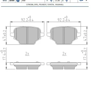 Zestaw klocków hamulcowych, hamulce tarczowe FOMAR FRICTION FO 009081 Wyjątkowa oferta