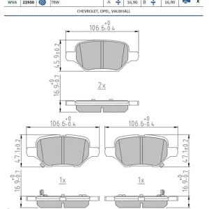 Hit sprzedaży Zestaw klocków hamulcowych, hamulce tarczowe FOMAR FRICTION FO 015981