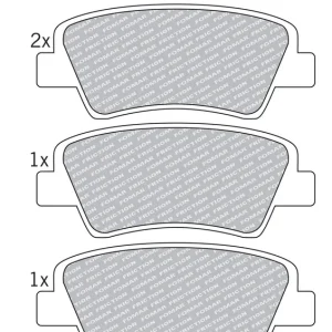Wysoka jakość Zestaw klocków hamulcowych, hamulce tarczowe FOMAR FRICTION FO 207983