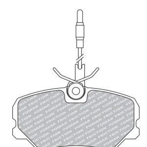 Cena promocyjna Zestaw klocków hamulcowych, hamulce tarczowe FOMAR FRICTION FO 443981