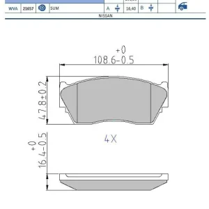 Darmowa dostawa Zestaw klocków hamulcowych, hamulce tarczowe FOMAR FRICTION FO 669281