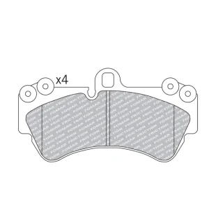 Bestseller Zestaw klocków hamulcowych, hamulce tarczowe FOMAR FRICTION FO 891581