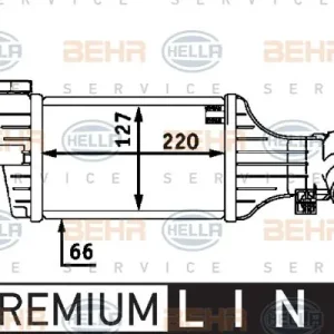 Zamów teraz Intercooler HELLA 8ML376723411 24436438