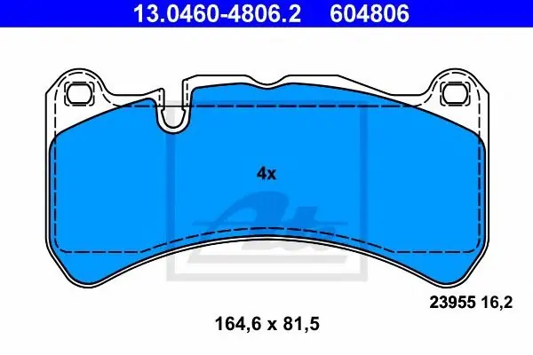 Klocki hamulcowe ATE 13.0460-4806 44205020 Nowość